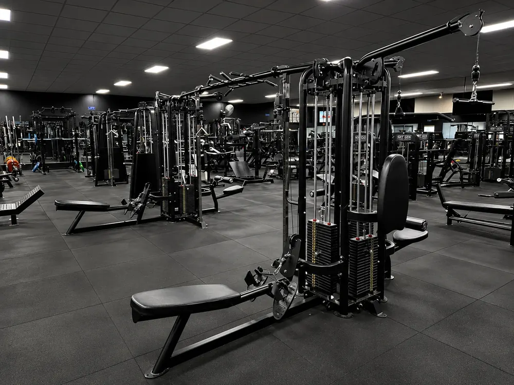 NXT GEN cable station with the wider Next Level Echuca Moama gym floor behind it